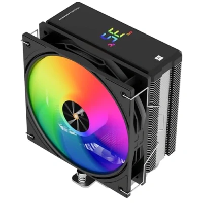 Image of Thermalright Assassin X 120R Digital ARGB Black CPU Cooler, Screen Top Cover, TL P12 S PWM Quiet Fan Air Computer Heatsink Cooling, Support AM4/AM5,Intel LGA1851/1700/115X/1200