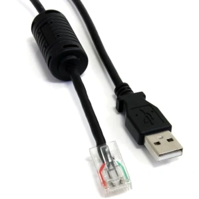 Image of StarTech.com USBUPS06 6 ft Smart UPS Replacement USB Cable AP9827, Cable, (M) to RJ 45 (10 Pin) (M), ft, Black