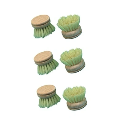Image of Brushmann Wooden Dish Brush Heads x6