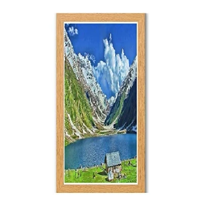 Image of Pine Photo Frames Picture Poster Real Wood Glass Modern Frame 500mm x 250mm