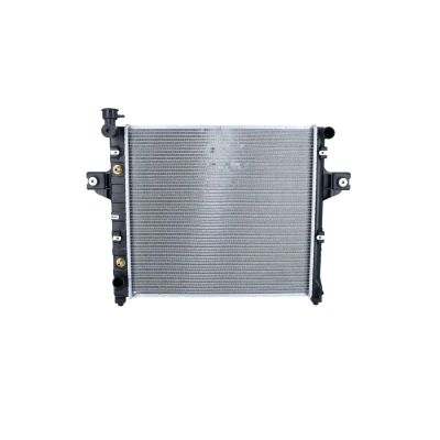 Image of 52079428, 52079428AB, 52079428AC, 52079428AD Engine radiator NRF EASY FIT 58112 Aluminium 598mm 548mm 24mm with rubber grommet Brazed cooling fins