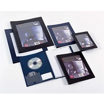 Image of Rexel A4 50 Pocket Clearview Display Book Black