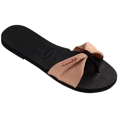 Image of Havaianas You St Tropez Basic Black/Light Pink 33/34