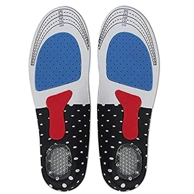 Image of CrazyGadget® Orthotic Arch Support Comfort Foot Massage Gel Heel Cushion Silicone Sport Running Shoe Trainer Boots Insoles Pad (1 Pair) Unisex (7 10)