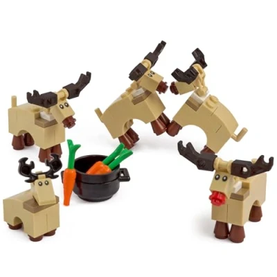 Image of Reindeer Herd Made with Genuine LEGO parts Instructions Included