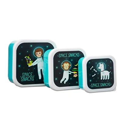 Image of Sass &amp; Belle Space Explorer Lunch Boxes Set Of 3