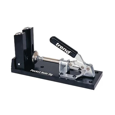 Image of Trend Pocket Hole Jig Kit with Dual Column Jig, Face Clamp, HSS Drill Bit &amp; Depth Setting Collar, 2 Square Drives 100 Screws, PH/JIG