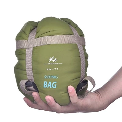 Image of BESTEAM Envelope Outdoor Sleeping Bag Camping Travel Hiking Multifuntion Ultra light (Army Green)