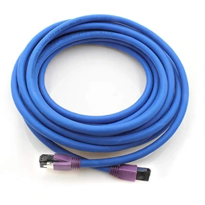 Image of 1CONN 5m Cat8 Gigabit Ethernet cable network 40Gb S FTP LSZH Cat 8 data Rj45 blue 1 piece