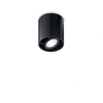 Image of Mood Indoor 1 Light Surface Mounted Ceiling Lamp Black, GU10