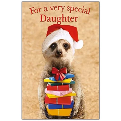 Image of Daughter Christmas Card, Special Xmas Card Daughter, Cards For Her,