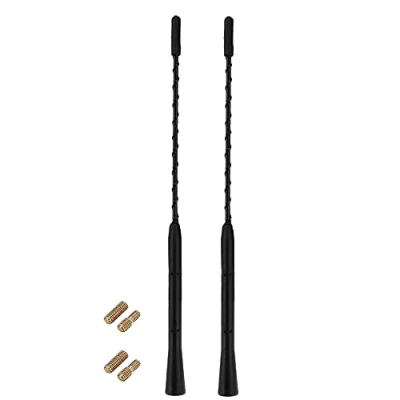 Image of WANGCL 2Pcs Universal Car Aerial,Car Whip Aerial Antenna,Car Audio or Video Antenna Replacement FM/AM/DAB Mast Roof for Auto Hatchback SUV Truck Van 11inch