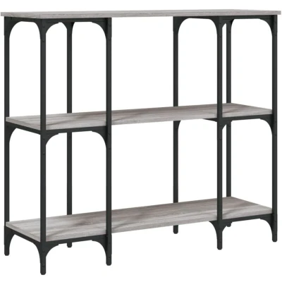Image of vidaXL Console Table Grey Sonoma 102x35x90 cm Engineered Wood