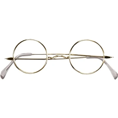 Image of Rubie&#039;s Official Santa Glasses Round Father Christmas, Adult Costume One Size Halloween