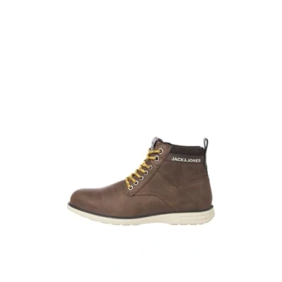 Image of Jack &amp; Jones JFWDENVER PU COMBO BOOT men&#039;s Mid Boots in Brown