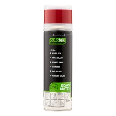 Image of Autotek Professional Exact Match Car Spray Paint, Honda Milano Red Aerosol Spray, 300 ml