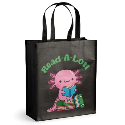 Image of Mudpuppy Read a Lotl Reusable Shopping Bag Environmentally Friendly Lightweight And Grocery