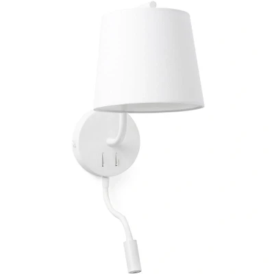 Image of LED 1 Light Indoor Wall Reading Lamp White, E27