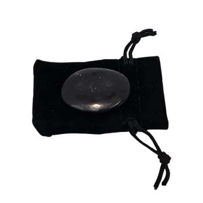 Image of VIE Naturals Worry Thumb Stone, Black Tourmaline, One