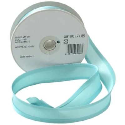 Image of Inastri Acetate Satin Bias Binding 25/5/5mm Colour Mint 2031