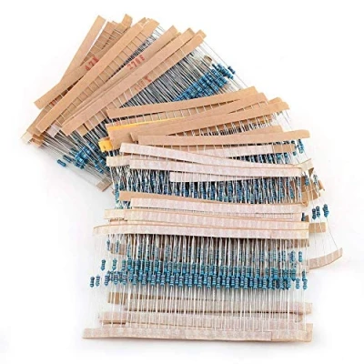 Image of Wifehelper 1280pcs 1/4W 64 Values 1 10M ohm Resistors Assortment High Precision Stable Metal Film Components Kit Set