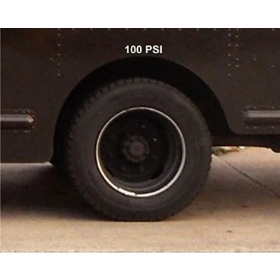 Image of Bluestorm Signs 4 x Tyre Pressure stickers psi or bar for UPS, City Link, ParcelForce, TNT Couriers