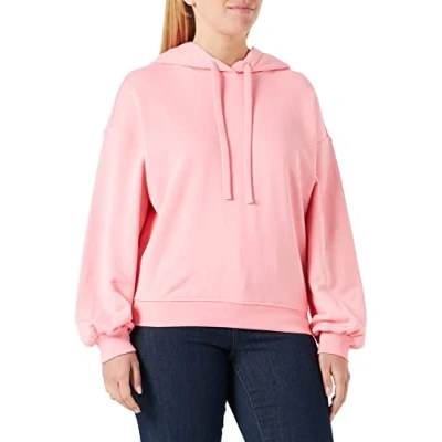 Image of United Colors of Benetton Women&#039;s C/CAPP. M/L 3j68d200l Hooded Sweatshirt, Pink Peach 2y4, S