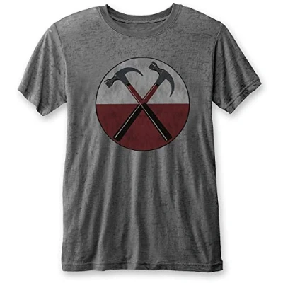 Image of Pink Floyd Mens Tshirt S The Wall Hammers Grey