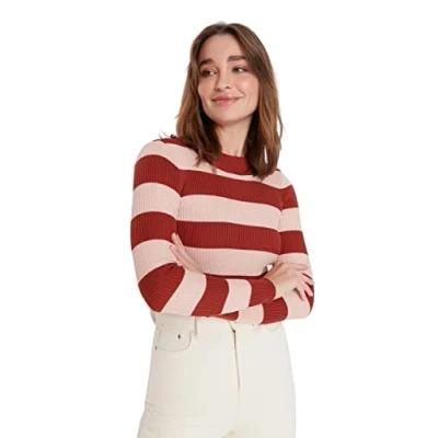 Image of Trendyol Women Slim fit Basic Crew Neck Knitwear Sweater