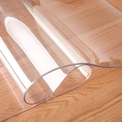 Image of Clear Desk Mat,150x60cm, Non Slip Protector Pad, PVC Desktop Blotter Office Writing Mat, Waterproof Mouse Heat Resistant Table Cover