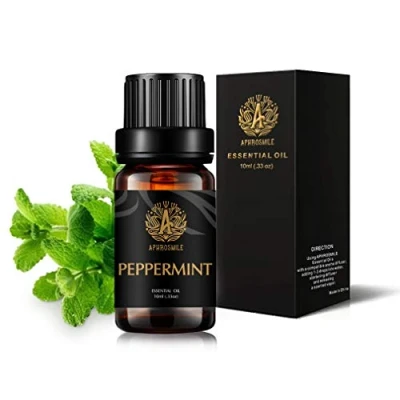 Image of Aromatherapy Peppermint Essential Oil for Diffuser, 0.33oz 10ml Therapeutic Grade Scented Humidifier, 100% Pure Fragrance Massage, Home