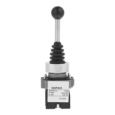 Image of Gancon Joystick Momentary Switch, Spring Return XD2PA22CR 2NO 2 position Joy Stick Switch for Industrial Electronic Components
