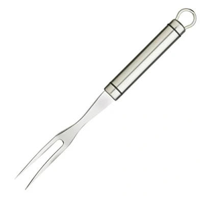 Image of KitchenCraft KCPROMF Professional Meat Serving Fork, Stainless Steel, 25 cm, Silver