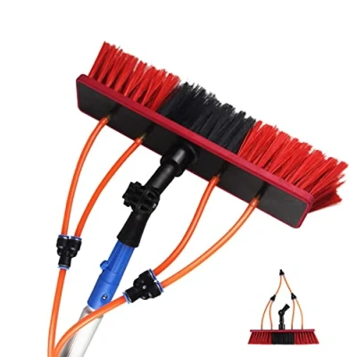 Image of 7m Rod/50cm Brush, Telescopic Window Cleaner, Cleaning Pole, Water Fed Cleaner Kit, Extendable Solar Panel Washing