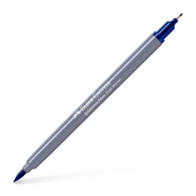 Image of Faber Castell Creative Studio Goldfaber Aqua Dual Marker, Helioblue Reddish, Single For Art, Craft, Drawing, Sketching, Home, School, University, Colouring