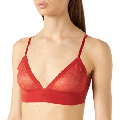 Image of S by Sloggi Women&#039;s Superb Soft Bra, Haute Orange, M