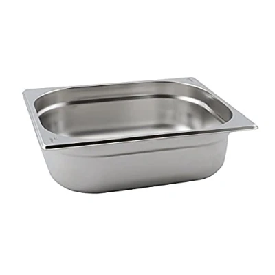Image of Genware NEV GN12 20 Stainless Steel Gastronorm Pan, Size 1/2, mm Deep