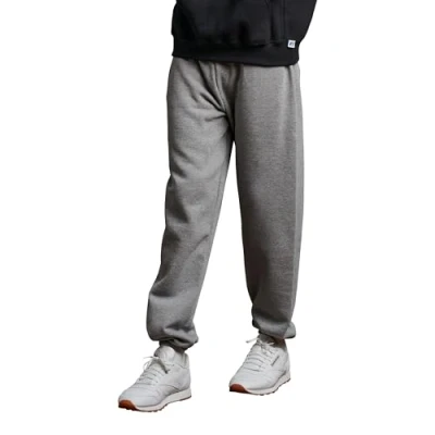 Image of Russell Athletic Men&#039;s Dri Power Closed Bottom Sweatpants (No Pockets), Oxford, Large