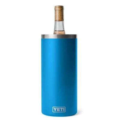 Image of YETI Rambler Wine Chiller, Stainless Steel Insulated, Big Wave Blue