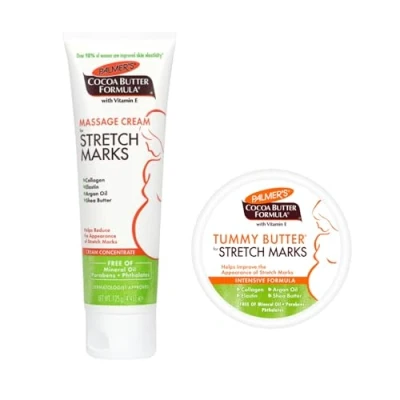 Image of Palmers Coconut Stretch Mark Cream Bundle: 1x 250 ML &amp; Firming Butter 125 gm Removal Bundle by Cocoa