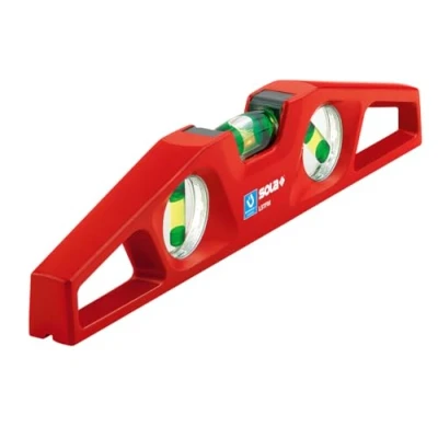 Image of SOLA LSTFM Aluminum Die Cast Magnetic Torpedo Level with 3 60% Magnified Vials, 10 Inch