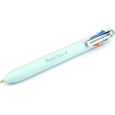 Image of Pentel BXC470 LC iZee 4 Colour Ballpoint Pen Choice of Colours (Orange/Light Blue/Pink/Purple) via Side Pushers in Ink Colour, 0.5 mm Line, Refillable, Pack 1