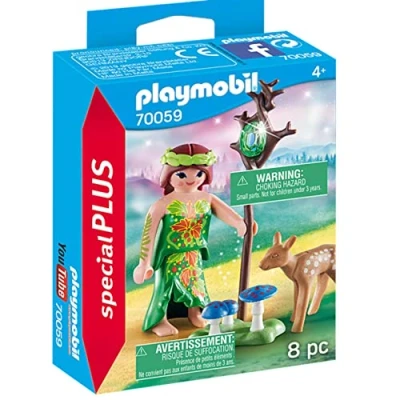 Image of Playmobil 70059 Special Plus FAiry with Deer, Fun Imaginative Role Play, PlaySets Suitable for Children Ages 4+