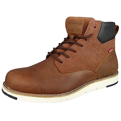 Image of Levi&#039;s JAX PLUS Laceup ankle boots, Men&#039;s, Size: 7.5, Brown Leather