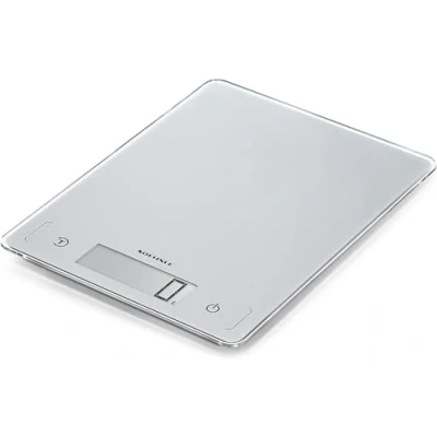 Image of Soehnle Page Comfort 300 Slim Digital Kitchen Scales, Surface 22 x 17 cm, Large 20mm Easy Read Digits, Capacity to 10kg, Add and Weigh Function Select metric or imperial. Food Scales