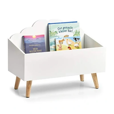 Image of Zeller 13503 Children&#039;s Storage Chest Cloud MDF White Approx. 58 x 28 45 cm Furniture