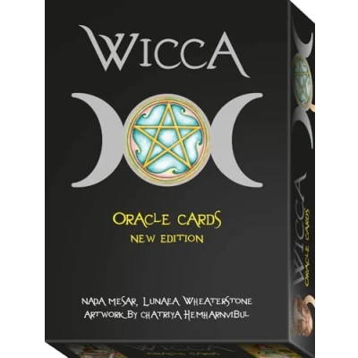 Image of Mystical Black Wiccan Oracle Tarot Cards 13.5 cm x 10 (33 Card Deck) Premium Paper, Unleash Inner Wisdom Ideal for Spiritual Activity