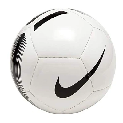 Image of Nike Unisex Adult Pitch Team Soccer Ball SC3992 white/black 5
