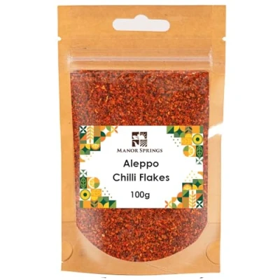 Image of Aleppo Chilli Flakes (Pul Biber) 100g by Manor Springs