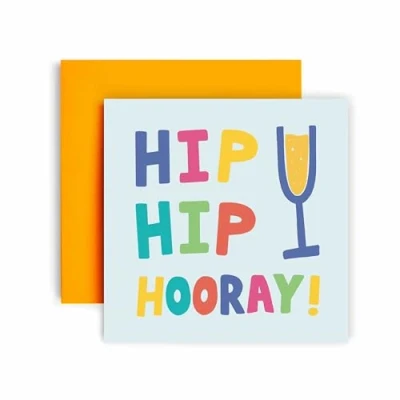 Image of Huxters Birthday Cards for Women Card Her Hip Hooray Happy Birthday, Friend Sister Auntie Daughter Mum Funny